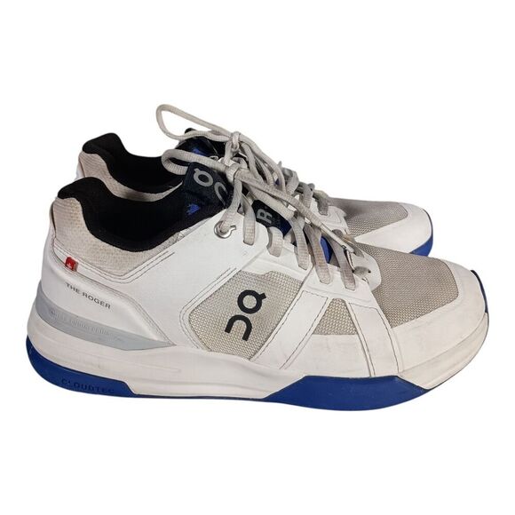 On Cloud The Roger Tennis Shoes White Blue Men's 7 - Picture 2 of 10